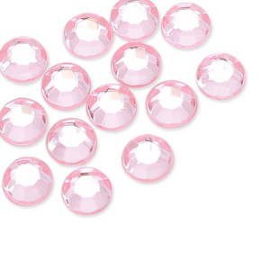 2MM Light Pink Flat Bottom Acrylic Rhinestone Diamonds(Sold in per package of 500pcs)