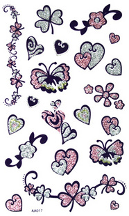 Tattoo Sticker Love Clover (Sold in per package of 30pcs)