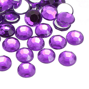2MM Purple Flat Bottom Acrylic Rhinestone Diamonds(Sold in per package of 500pcs)