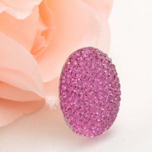 Purple Flat Bottom Oval Rhinestone Diamond (Sold in per package of 35pcs)