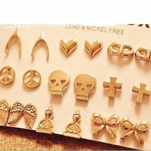 Make A Wish Earrings (Sold in per package of 12pairs,assorted designs)