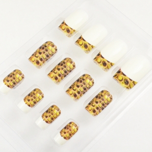Leopard Nail Tips (Sold in per package of 12pcs,assorted)