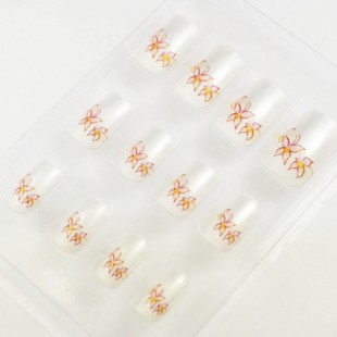 White Flower Nail Tips (Sold in per package of 12pcs)