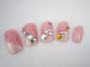 Pink Nail Tips (Sold in per package of 24pcs)