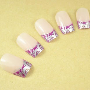 Pink Nail Tips (Sold in per package of 12pcs)