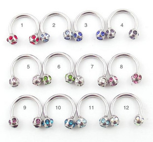 Lip Ear Rings (Sold in per package of 25pcs,assorted colors)
