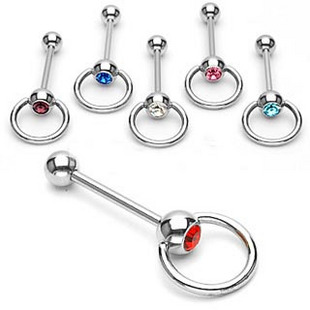 Tongue Rings (Sold in per package of 40pcs,assorted colors)