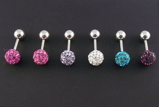 Tongue Rings (Sold in per package of 12pcs,assorted colors)
