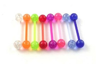 Tongue Rings (Sold in per package of 100pcs,assorted colors)