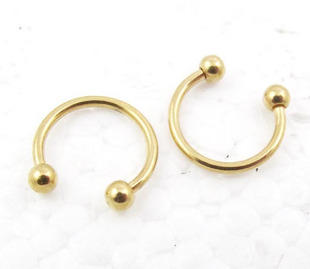 Gold Circular Barbell (Sold in per package of 40pcs)