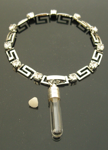 Rhinestone S Bracelet With 5MM Glass Vials