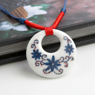 Blue And White Porcelain Necklaces