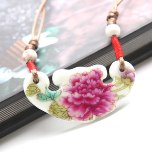 Ceramic Flower Necklaces (Assorted Images)