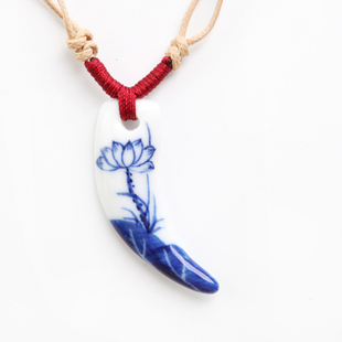 Shark's Tooth Ceramic Necklaces 