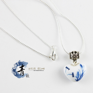 Love Heart Ceramic Necklaces (Assorted Images)