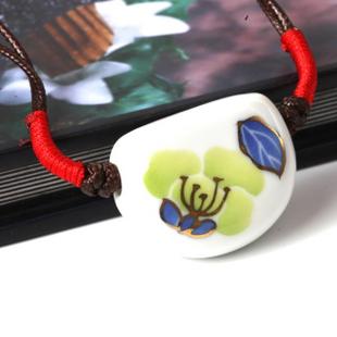 Ceramic Leaf Necklaces (Assorted colors)
