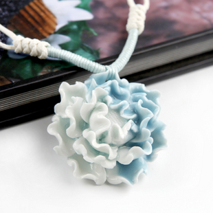 Ceramic Flower Necklaces