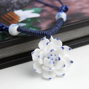 Ceramic Lotus Necklaces