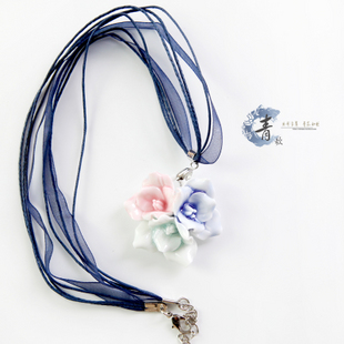 Ceramic Flower Necklaces