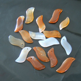 S Gemstone Pendants For Carving (Assorted colors)