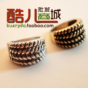 Vintage Knit Shaped Rings