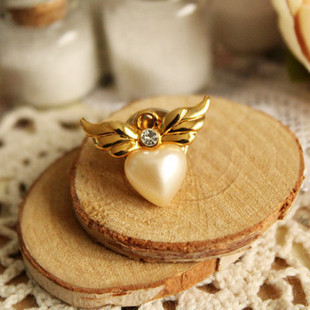 Pearl Heart Brooches