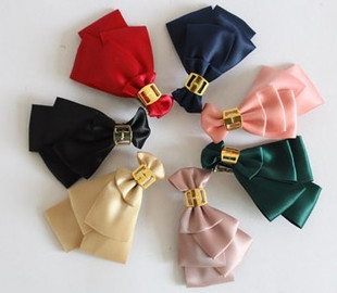 Multilayer Bowknot Gold Buckle Hair Clips