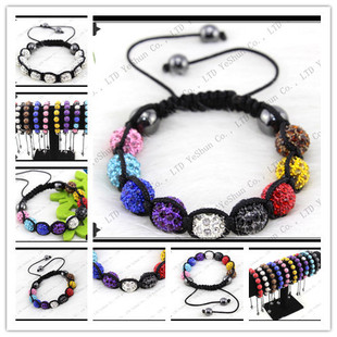 Alloy Shambala Bracelets (Assorted colors)