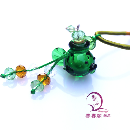 Murano Glass Perfume Necklace Fish(with cord)