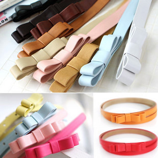 Candy Color Bowknot Belts 