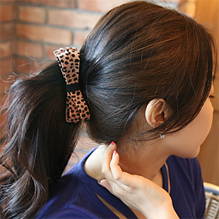Leopard Bow Hairpins
