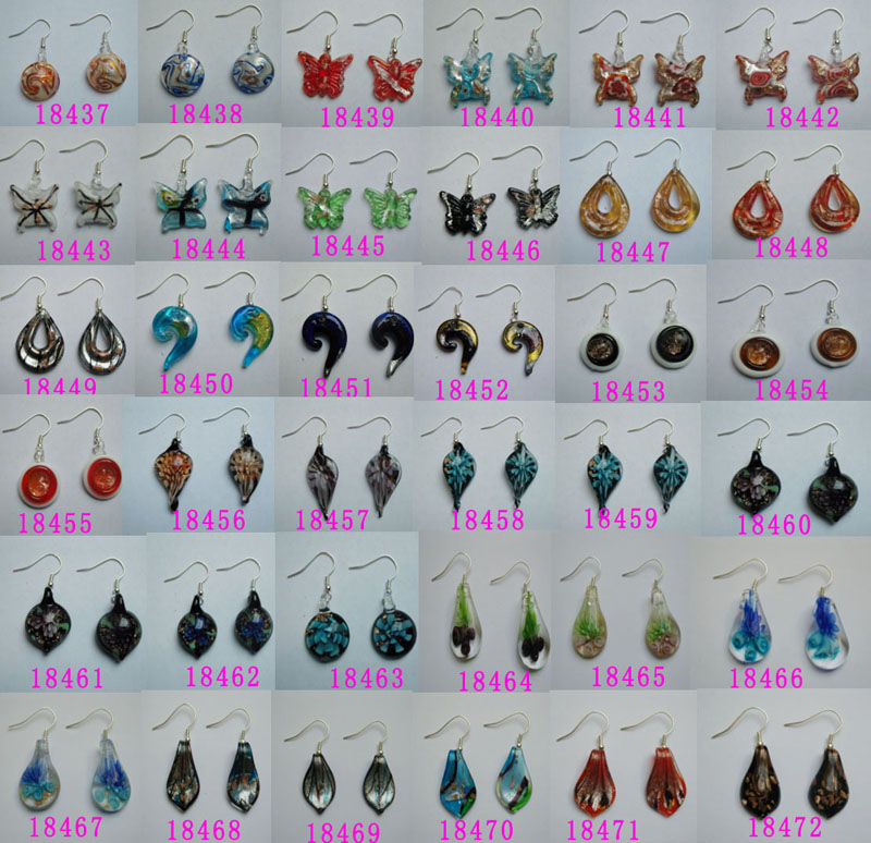 Murano Glass Earrings(Sold In Per Pairs)
