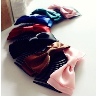 Colorful Bowknot Hair Combs