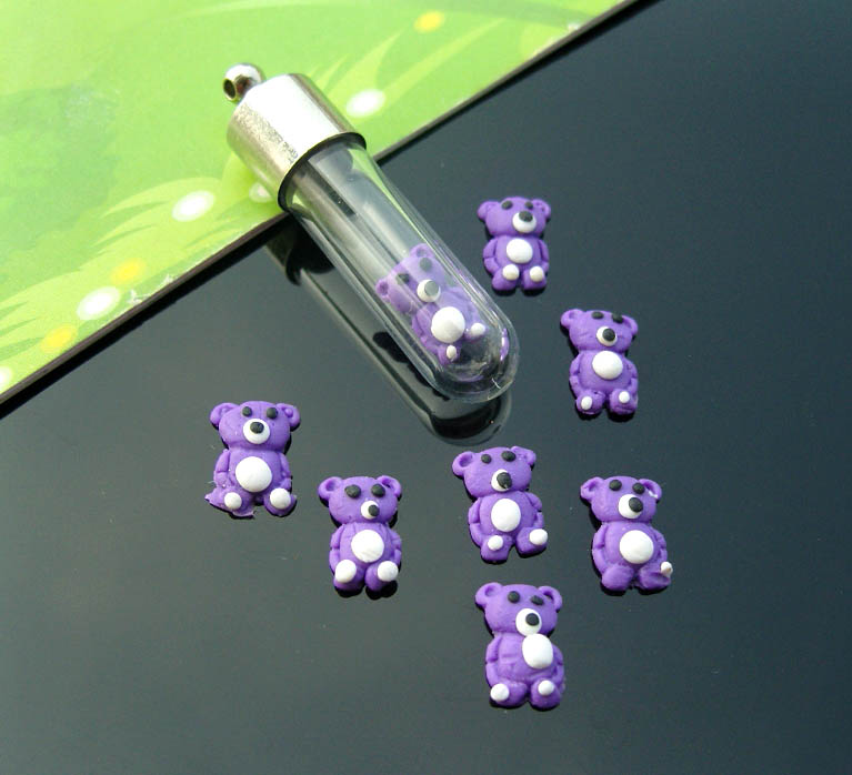 acrylic Mini of 25 package in per kit colors) nails pcs,assorted  diy Bear(sold
