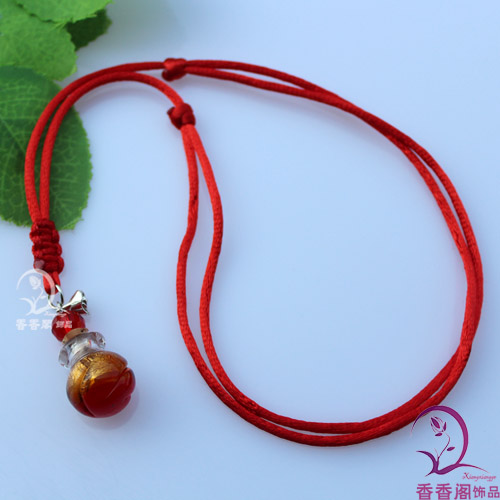 Murano Glass Perfume Necklace Ball (with cord)