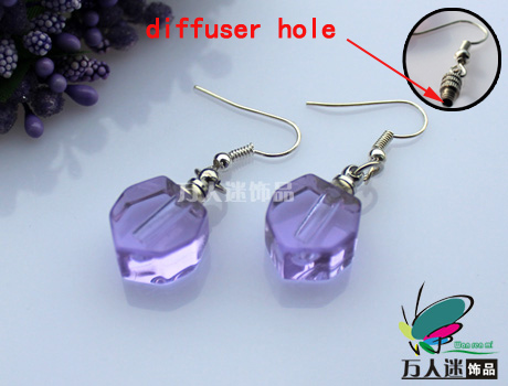 Perfume Earrings (Small Heart,Sold in Per Pairs,With Diffuser Hole)