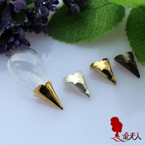 31X18MM Round Bottom Tear Drop With Metal Cap