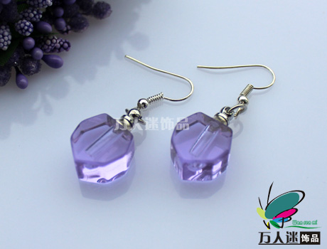 Rice Vial Earrings (Small Heart,Sold in Per Pairs)