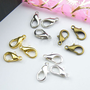 Lobster Clasps(sold in per package of 50pcs,3 Colors Available Gold,Silver,Bronze)