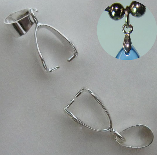 Silver Plated Alloy Pendant Clasp (1)