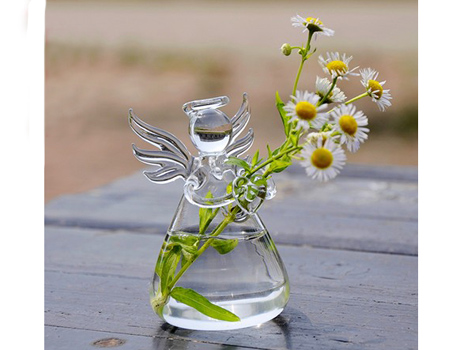 5X9CM Angel Lamp Glass Vase