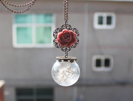 30MM Real Dandelion Necklace