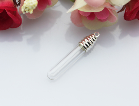 6MM Round Bottom Tube(silver-plated cone caps)