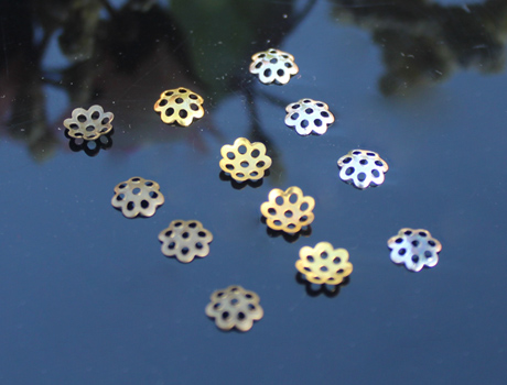 6MM Metal Petal bead Cap (Sold in per package of 50pcs)