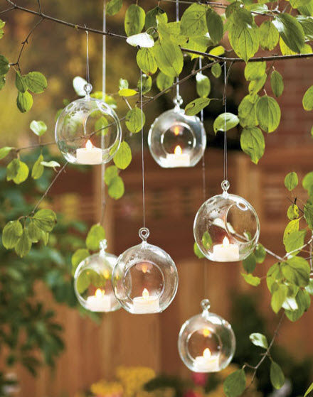 hanging glass balls