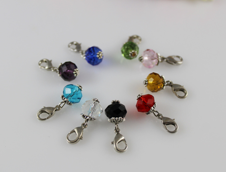 8mm Crystal dangles for glass lockets