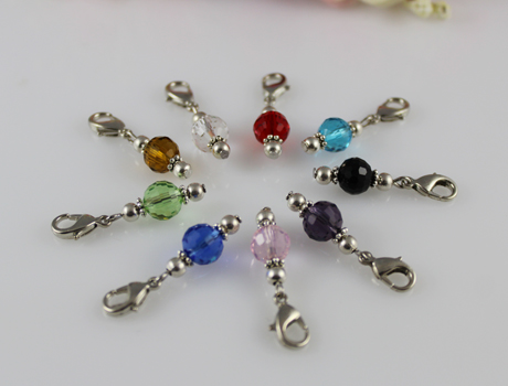 8mm Crystal dangles for glass lockets