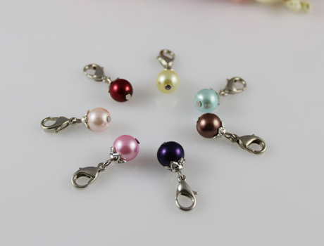 Pearl dangles for glass lockets