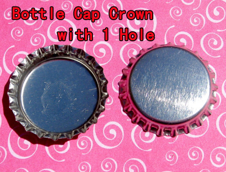 Crown Bottle caps With 1 Hole