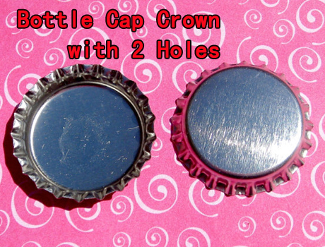 Crown Bottle caps With 2 Holes